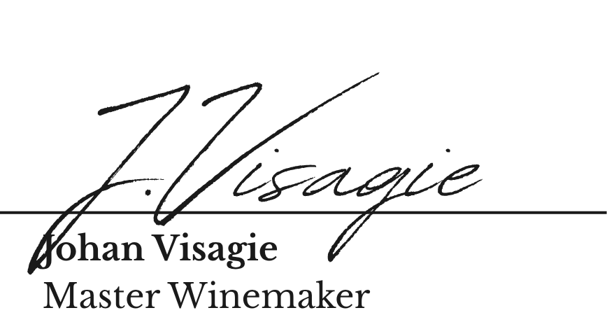 Johan Visagie Master Winemaker Signature